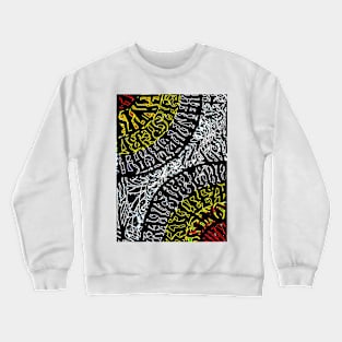 Hand calligraphy art design Crewneck Sweatshirt